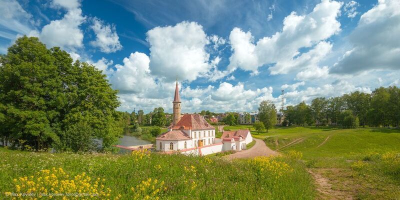 gatchina, leningrad region, priory palace, russia, architecture, building, palace, summer, гатчина, ленинградская область, приоратский дворец, приоратский парк, россия, архитектура, дворец, здание, лето Лето в Гатчине. Приоратский дворец фото превью