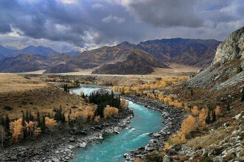 кордон Кур-Кечу - осенняя Катунь