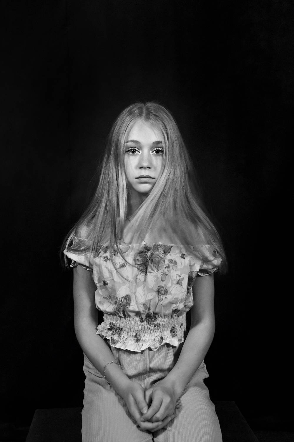 девушка, портрет, глаза, взгляд, чб, апатиты, Николай Смоляк