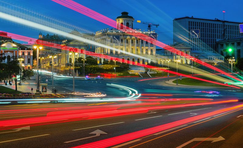 москва, вечер, площадь, боровицкая Боровицкая площадь фото превью