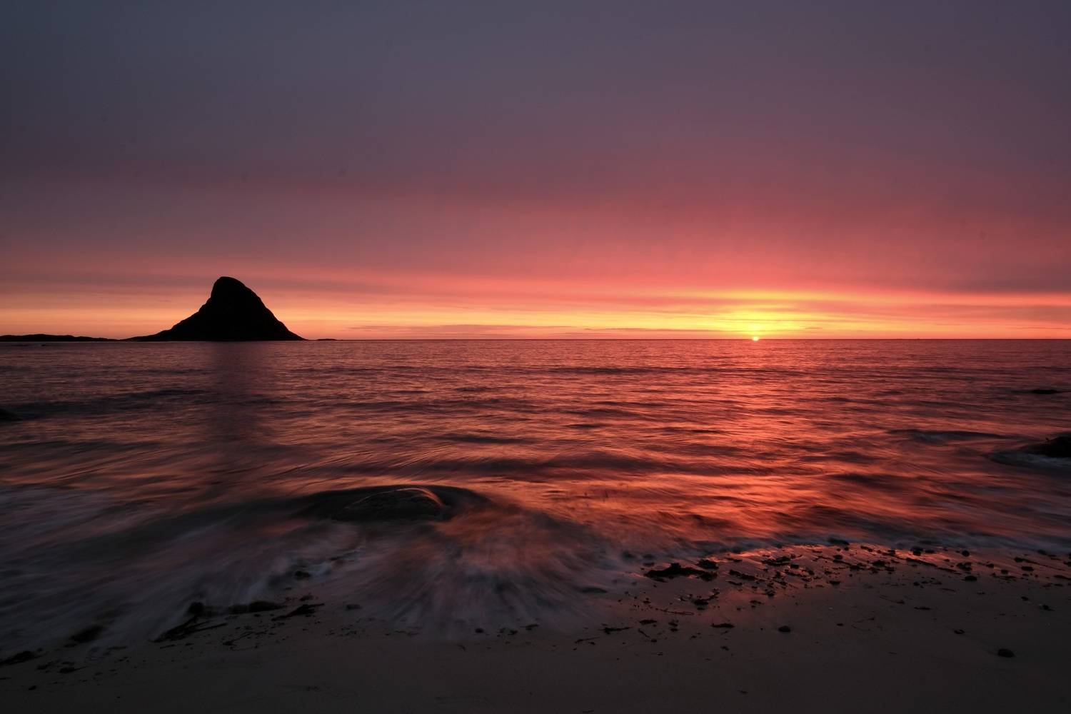 Landscapes, Norway, Sunset, Island, Colorful, Mood, , Povarova Ree Svetlana