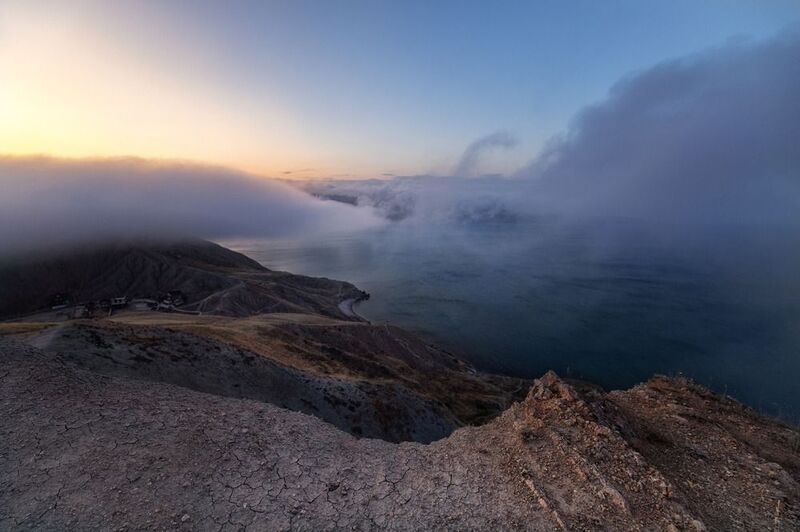 крым, море, туман Морской туман.... фото превью