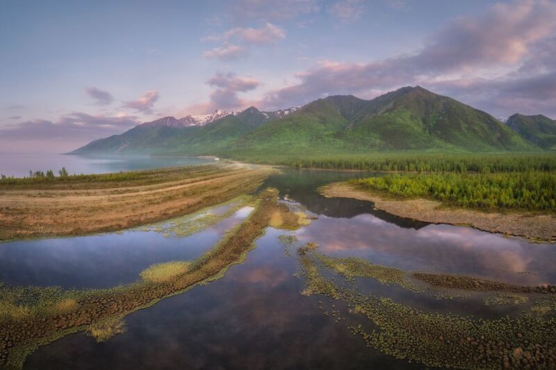 Мыс Большая коса. Байкал. фото превью