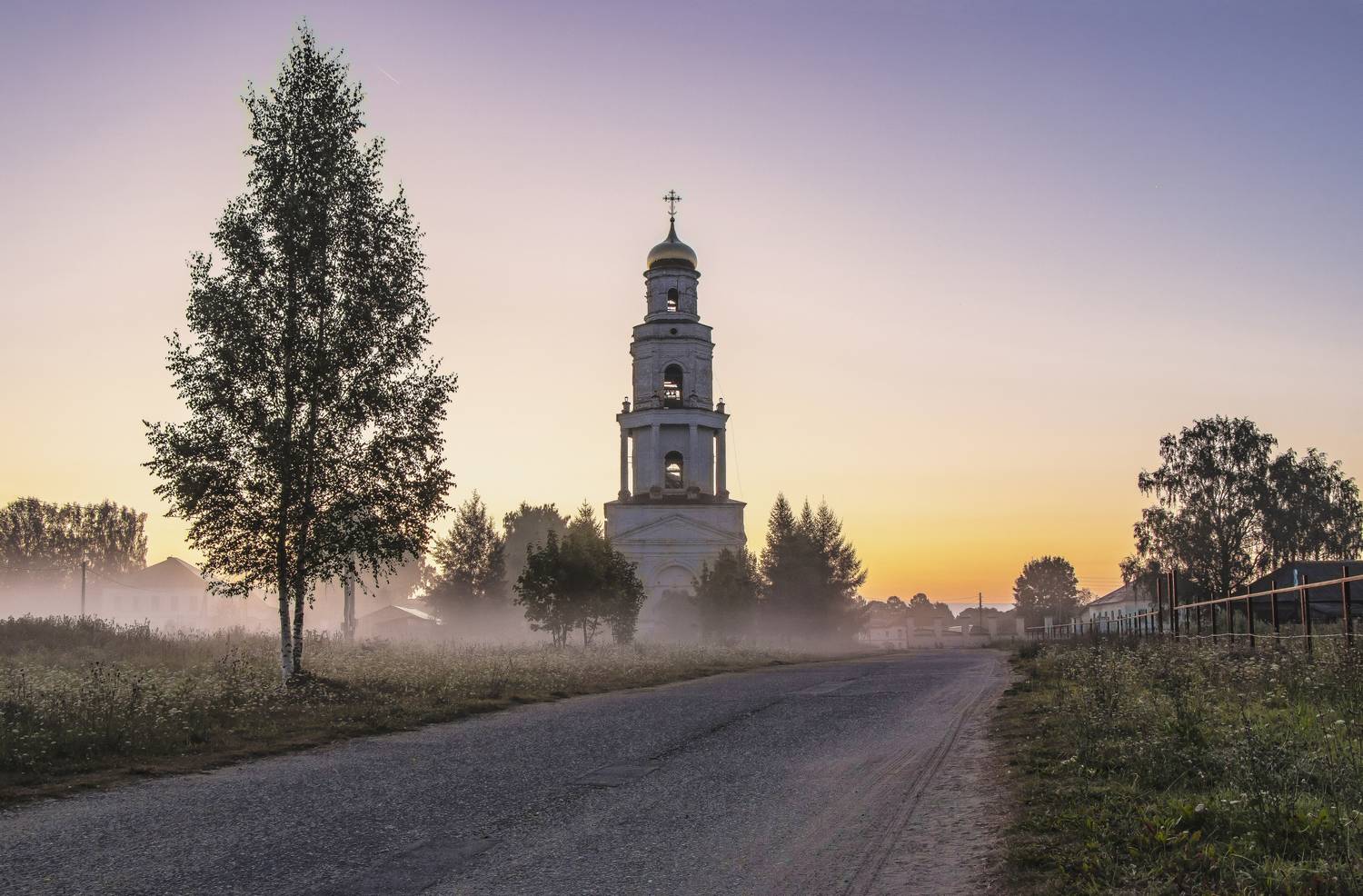 Великорецкое, рассвет,утро, туман, галина новинская