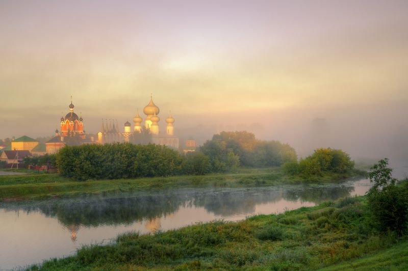 туманное утро...  фото превью