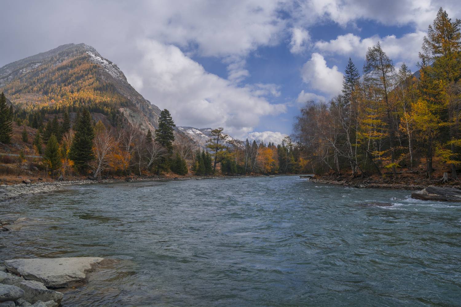 россия, горный алтай, река чуя, осень, Поляков Андрей