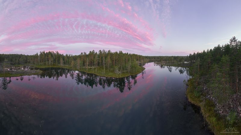 Рассвет на Моренных озерах фото превью