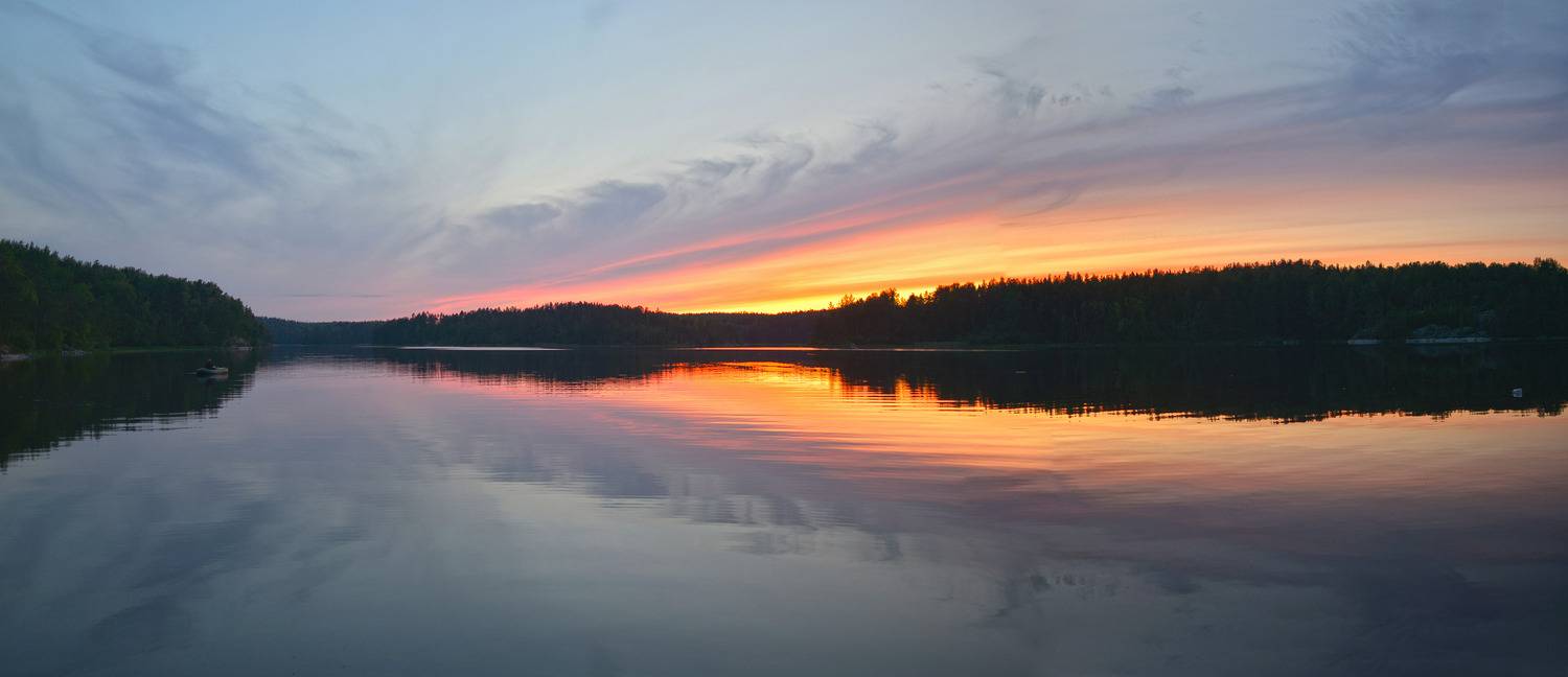 закат, карелия,ладога, Сергей Седов