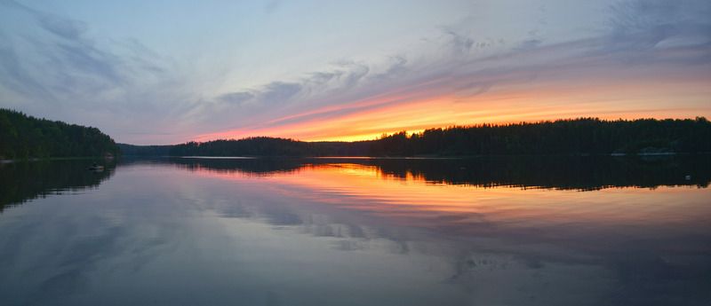 закат, карелия,ладога Глаз дракона фото превью