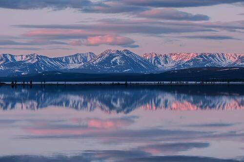 Хребет Черге на рассвете