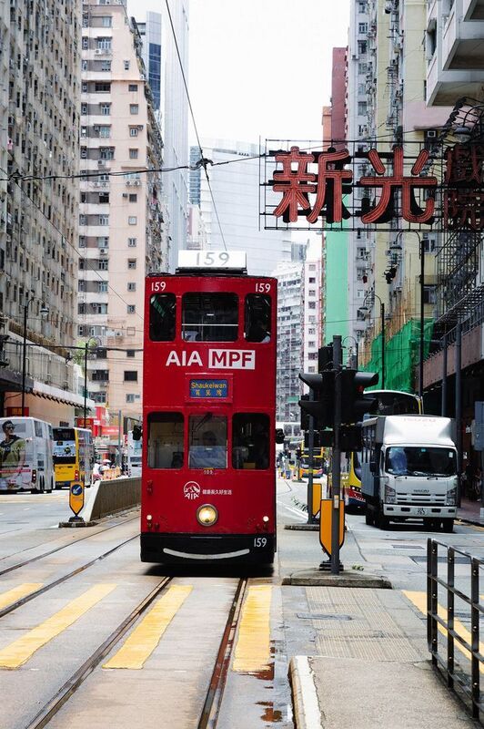 Гонконг, трамвай, Honk Kong, tram, urban Трамваи в Гонконге фото превью
