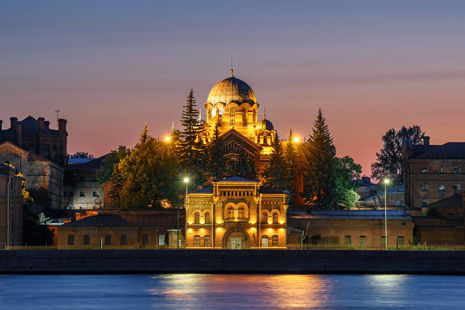 санкт-петербург, питер, город, ночной город, рассвет, нева, храм, кресты, Zakharov Armen