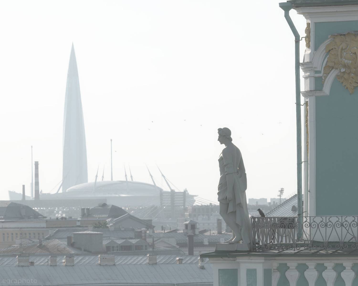 лахта-центр, зимний дворец, эрмитаж, санкт-петербург, спб, питер, россия, Рябенький Александр