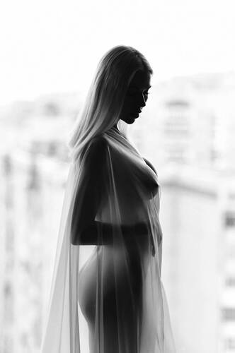 Black on white