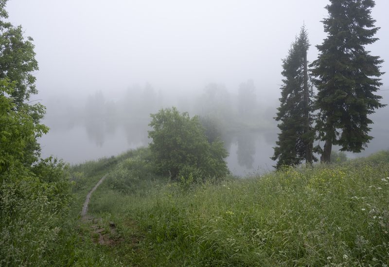 село Порез в тумане фото превью
