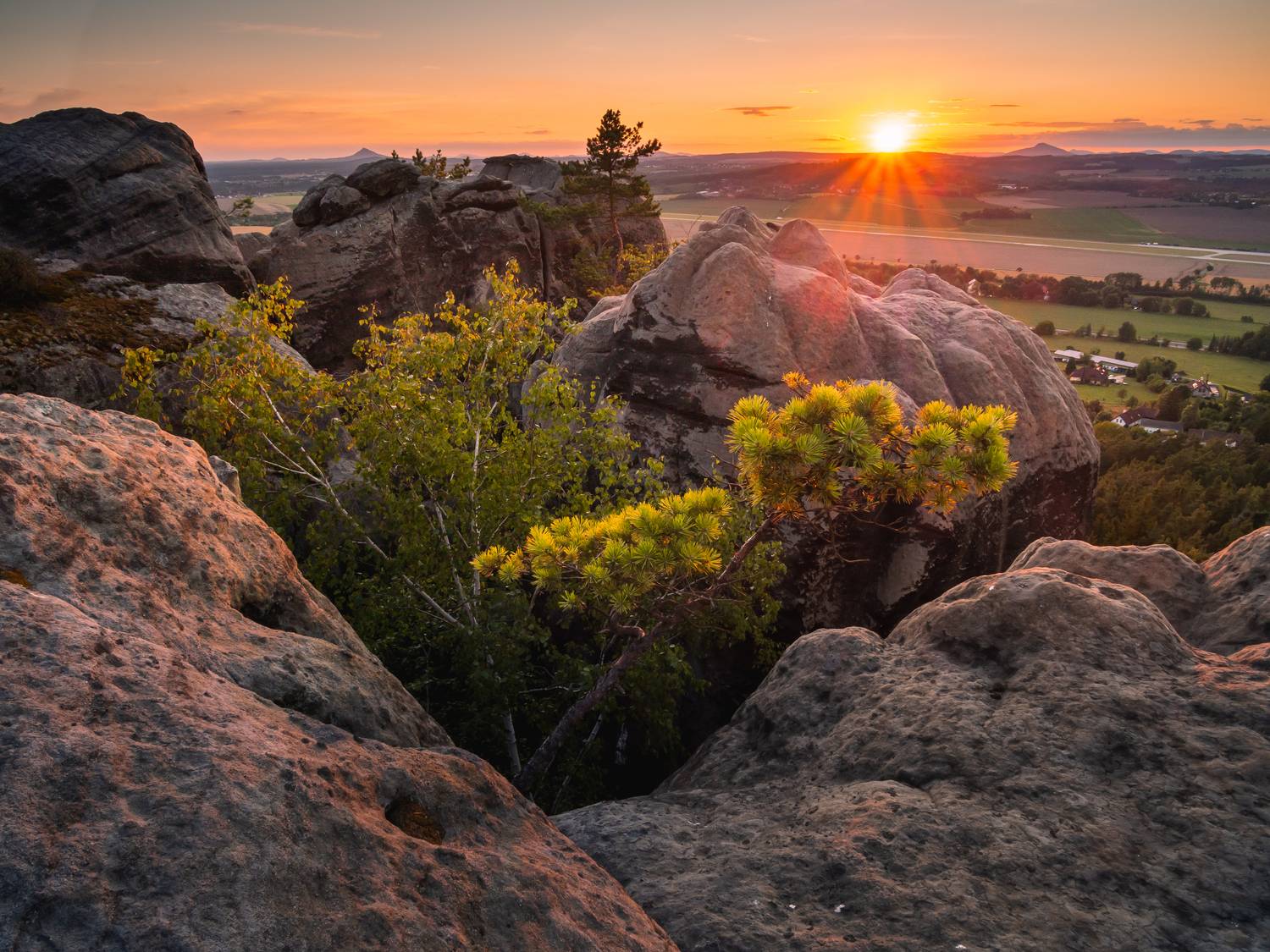 sunset,sun,rocks,czech,czechia,landscape,rocks, Slavom&iacute;r Gajdo&scaron;