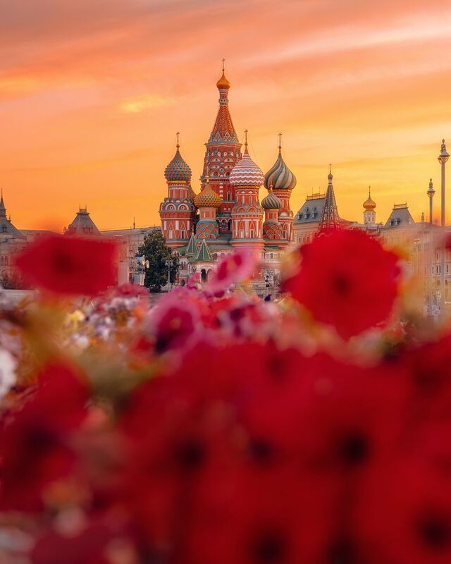 москва, кремль, собор василия блаженного, городской пейзаж, архитектура, moscow, рассвет Рассвет над Красной Площадью фото превью