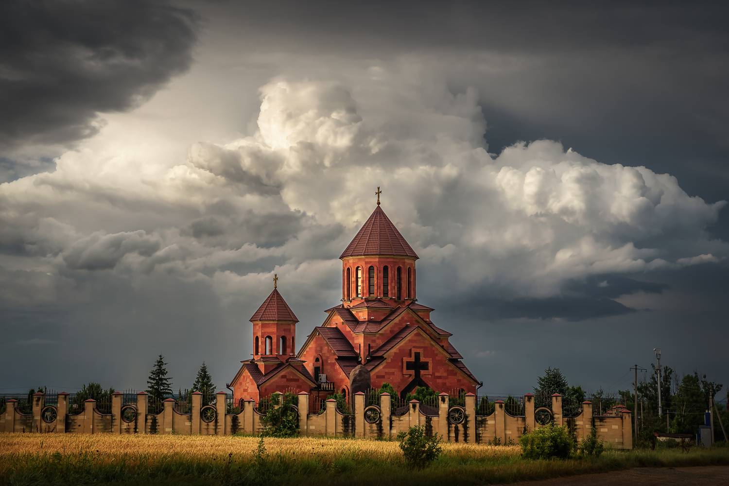 кавказ, кмв, кавказские минеральные воды, георгиевск, город, храм, аац, армянская церковь,  облака, облачность, architecture, архитектура, Zakharov Armen