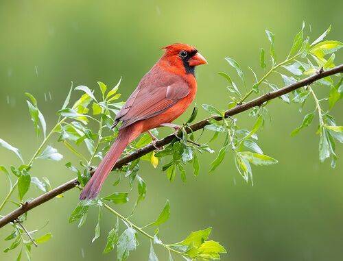 Northern Cardinal male - Красный кардинал самец