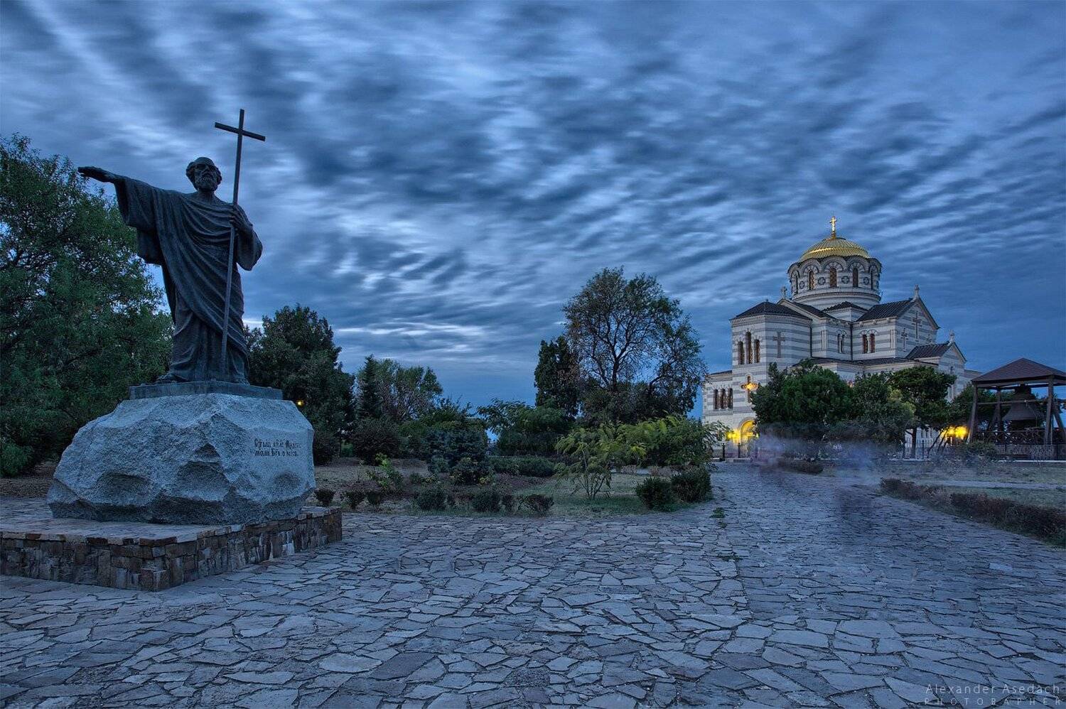 Вечер, Севастополь, Херсонес, Храм, Александр Аседач