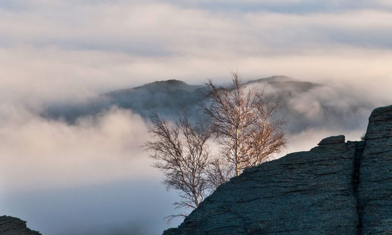 Казахстан. Балкантау. Ку. горы. туман.  Туманы Балкантау. фото превью