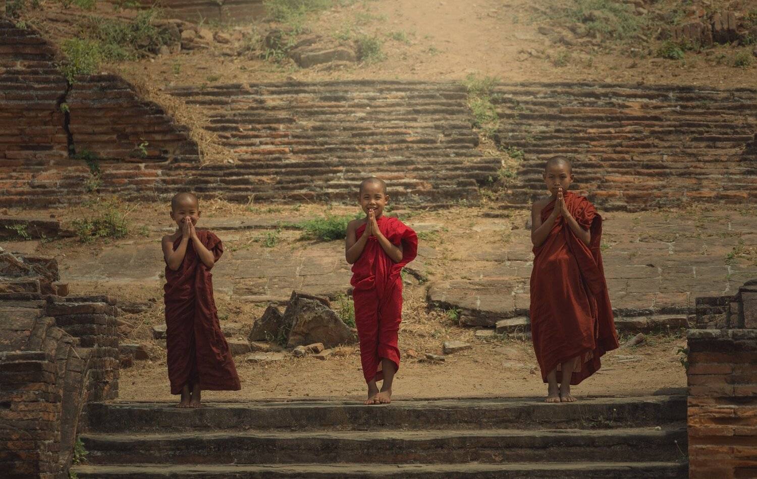hello,monk,life,portrait,boy,children,happiness,myanmar,, SUTIPORN SOMNAM
