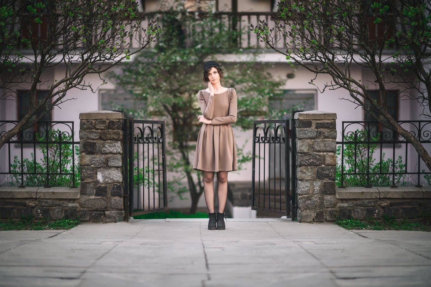 #girl, Garden, Green, Sexy, Spring, Vilione, Вилькевич Сергей