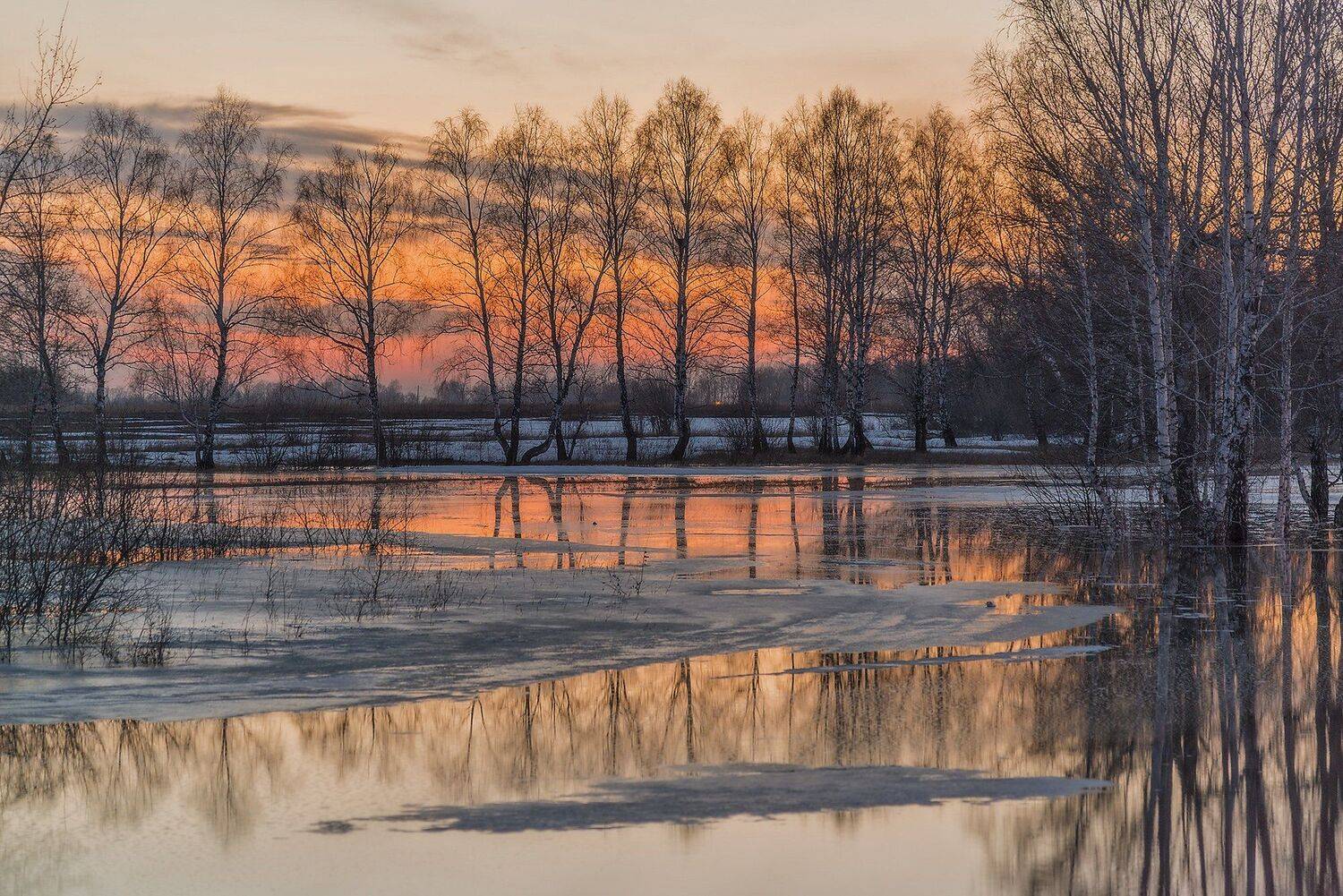 Altai, Altai krai, Siberia, Spring, Sunset, Алтай, Алтайский край, Весна, Закат, Сибирь, Павел Филатов
