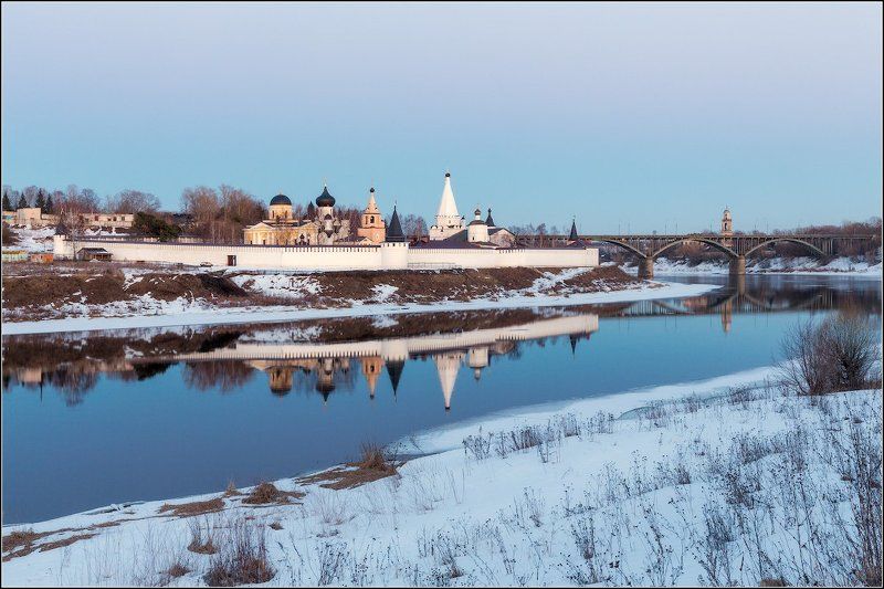 россия, тверская обл, старица Вечер в Старице фото превью