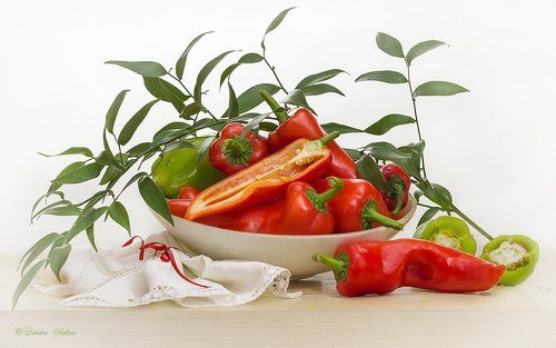 С красным болгарским перцем