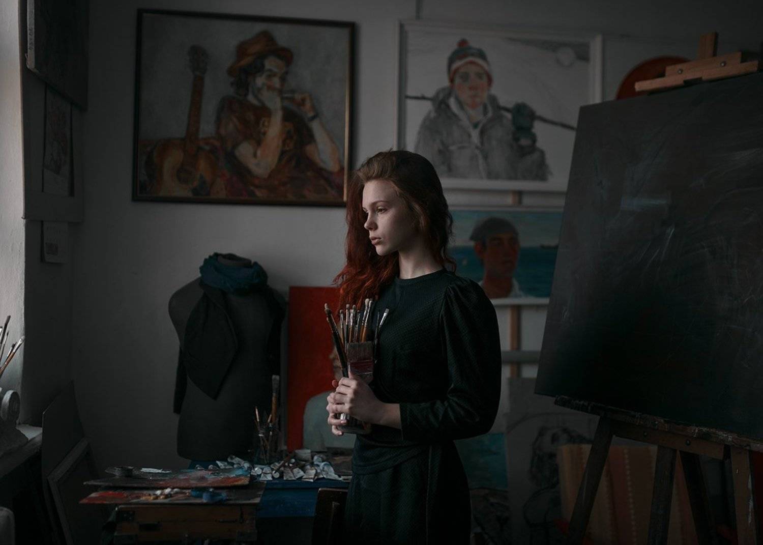 Popular, Portrait, Девушка, Портрет, Портрет девушки, Портфолио, Рыжая, Художник, Келина Ирина