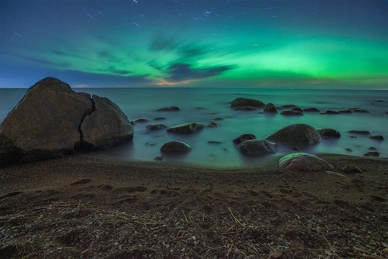 Aleksandr kljuchenkow, Aurora borealis, Estonia Aurora Borealis over Udria фото превью