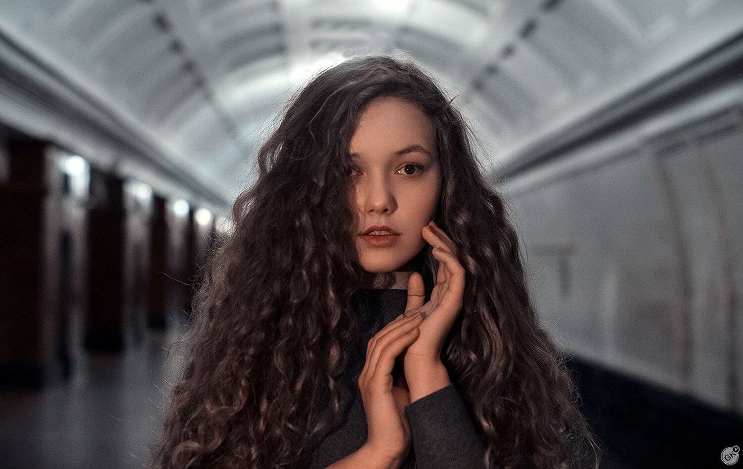 метро, свет, девушка, портрет, красиво, Kirill