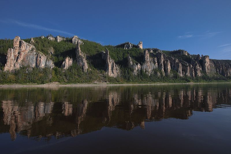 якутия, река лена, ленские столбы. Ленские стражники. фото превью