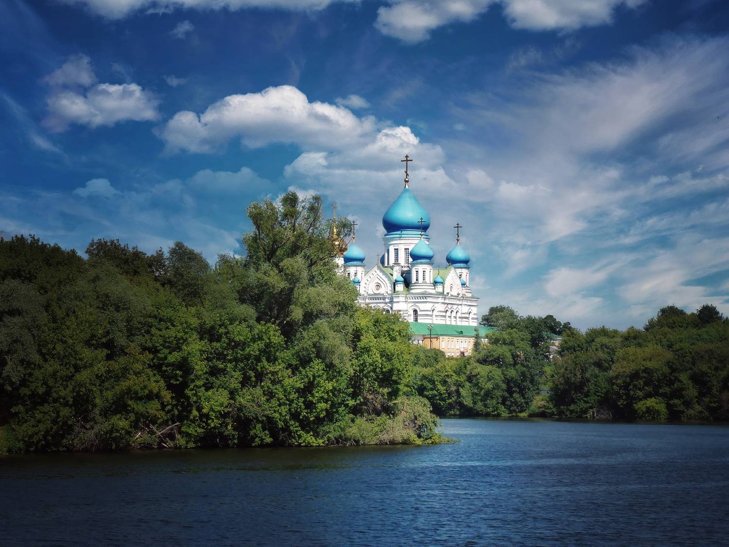 церковь, лето, небо, Валерий Вождаев