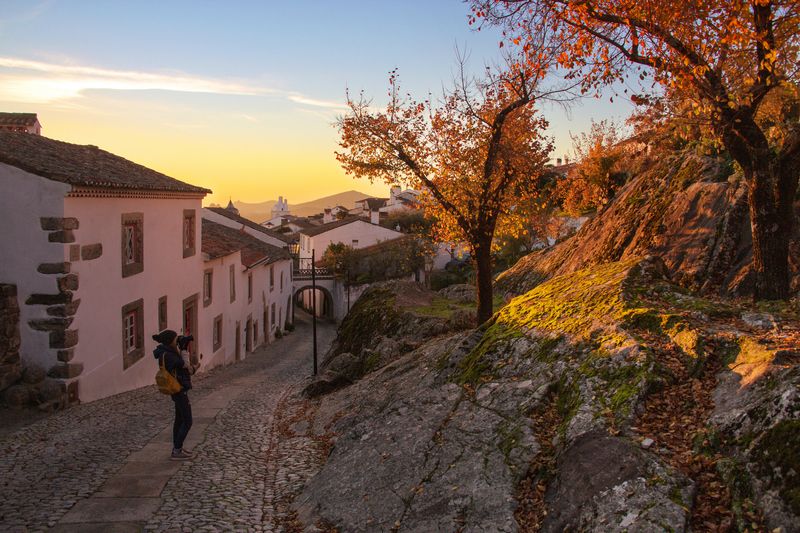 город осень пейзаж Средневековый город фото превью