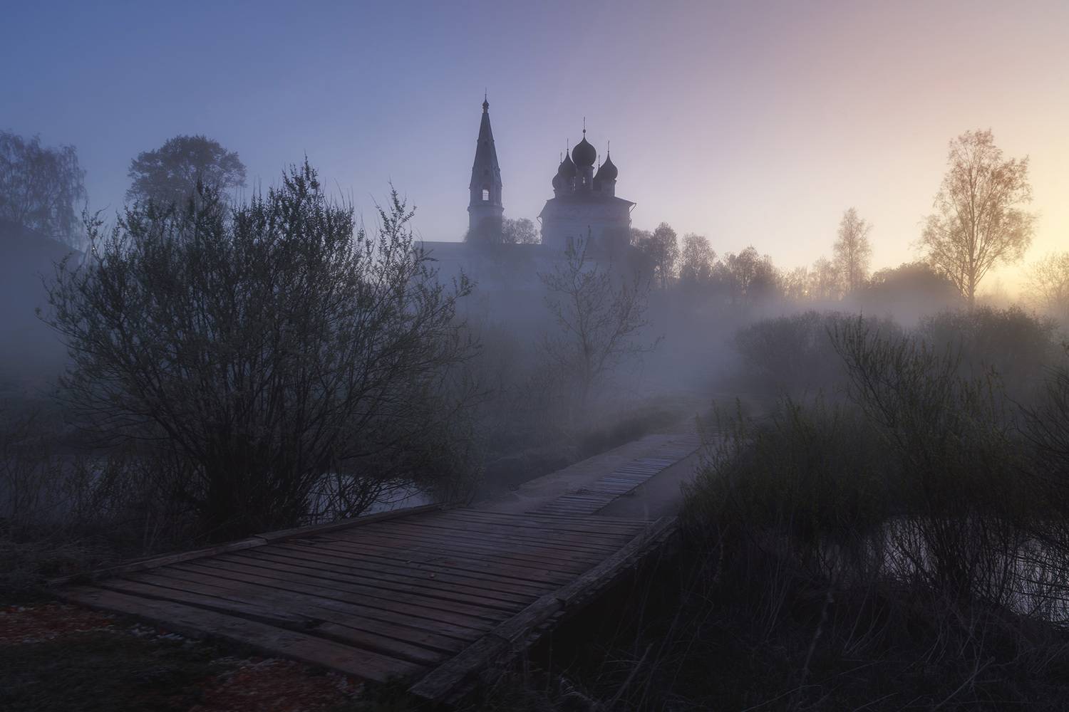 осенево, утро, туман, Морозов Сергей