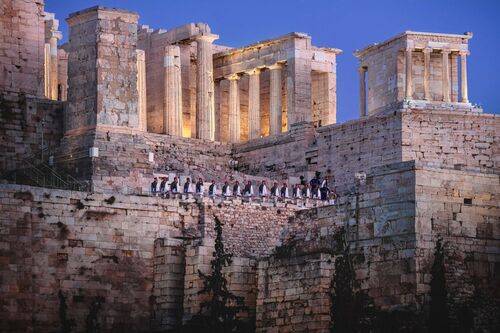 Acropolis in blue hour