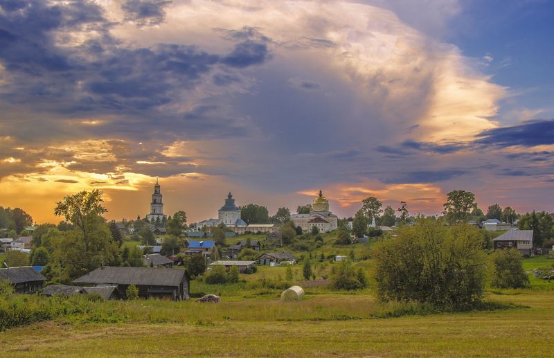 Великорецкое, село, закат, Кировская область Великорецкий град фото превью