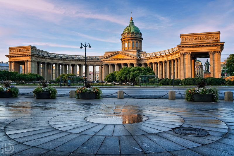 собор, казанский, петербург Казанский собор на рассвете фото превью