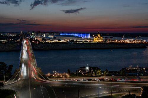 Вечер у Канавинского моста