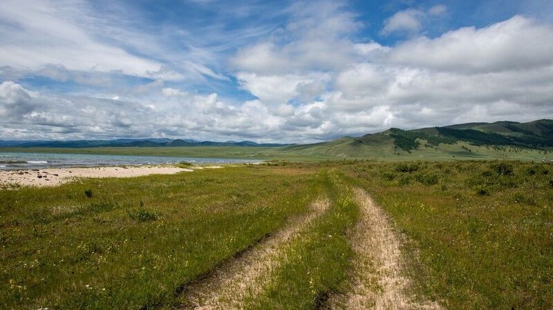 Дорога в песках фото превью