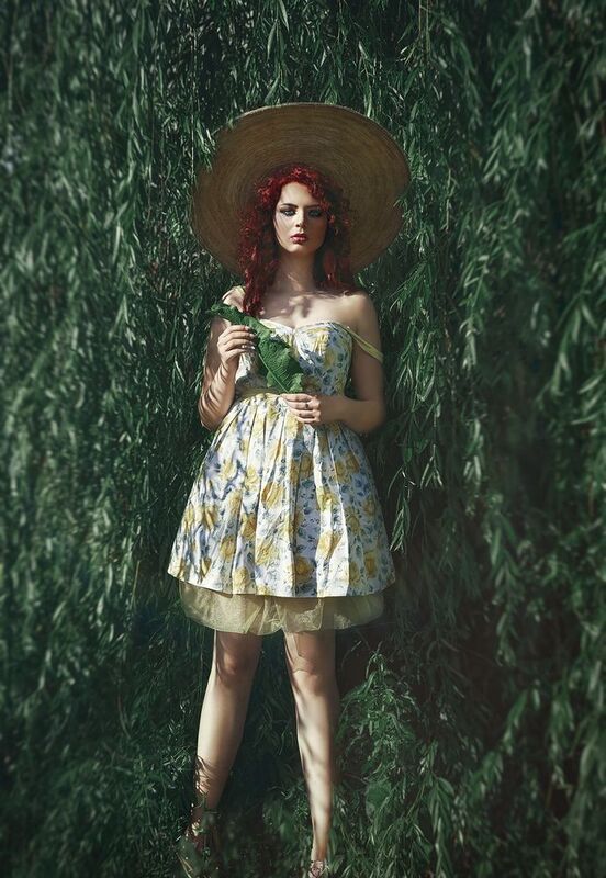 жанровый портрет, женский портрет, портрет, жанр, цвет, шляпа, лето, девушка Фобия фото превью