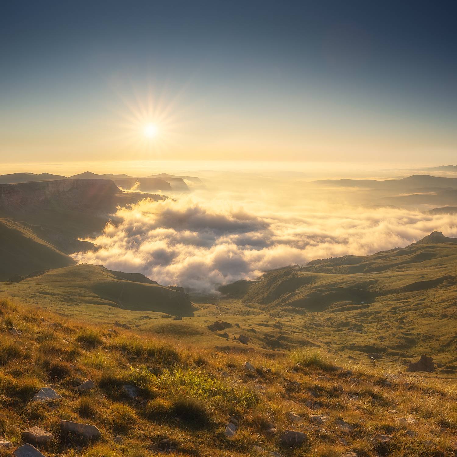 кавказ, горы, восход, Марголин Алексей