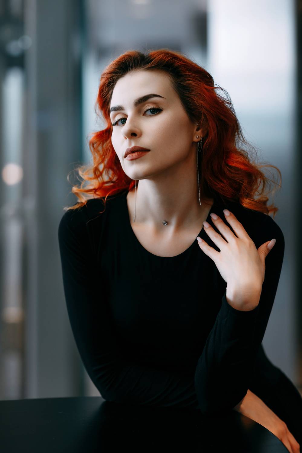 молодая девушка, городской стиль,  образ жизни, в помещении, Алексей Плешков