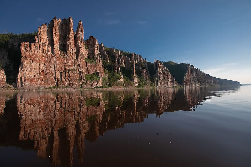 якутия, река лена, ленские столбы. Природная натура Лены. фото превью