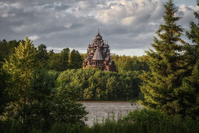 санкт-петербург, питер, город, храм, нева, деревянное зодчество Северный храм фото превью
