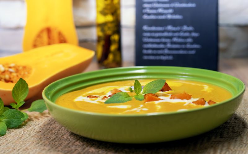 еда Просто тыквенный супчик фото превью