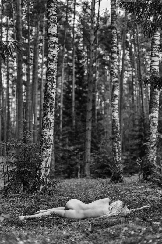 Miškas, moteris, nuoga, samana Лес фото превью