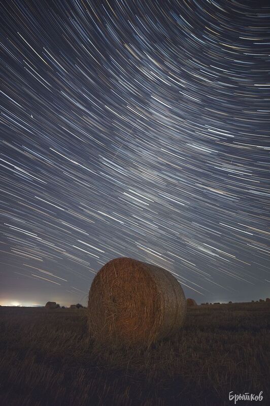 Круглые тюки соломы фото превью